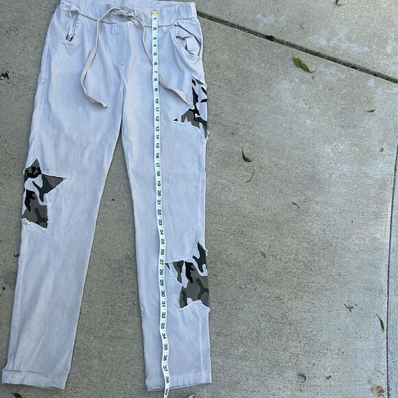 Venti 6 Joggers Solid w/Camo Star Patches, worn once size S - Picture 6 of 14